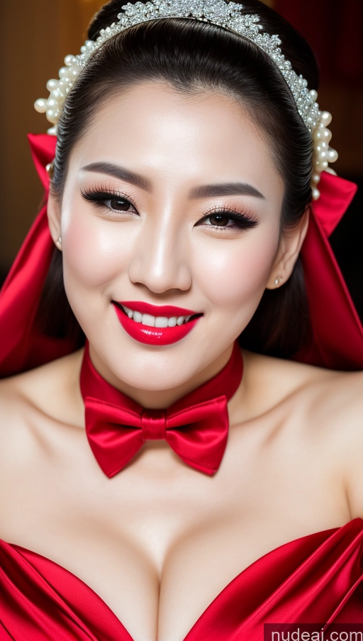 related ai porn images free for Woman Huge Boobs Beautiful Lipstick Fairer Skin 30s Happy Seductive Slicked Korean Close-up View Devil Bright Lighting Sexy Face Bow Tie Wedding Pearl Jewelry