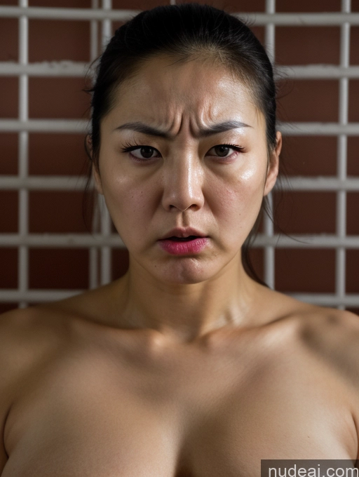 ai nude image of arafed asian woman with a very large breast posing for a picture pics of Korean Perfect Boobs Prison Angry