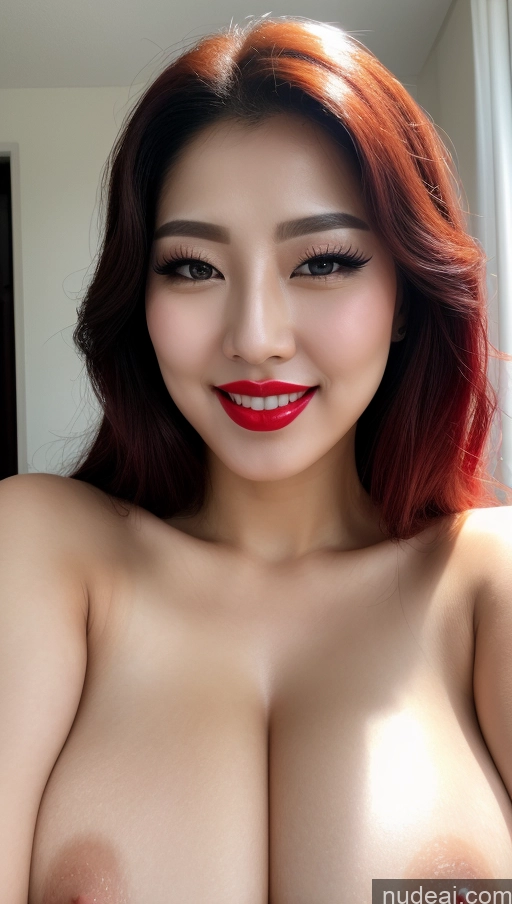 related ai porn images free for Woman Huge Boobs Beautiful Lipstick Fairer Skin 30s Happy Seductive Black Hair Slicked Korean Close-up View Devil Bright Lighting Sexy Face