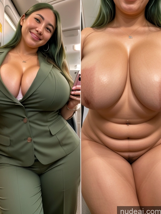 related ai porn images free for Woman Busty Beautiful Muscular Thick Chubby Fat Big Hips 30s Happy Straight Japanese Close-up View Flight Attendant Cleavage Jewelry Perfect Boobs Onoff Laughing Mirror Selfie Green Hair