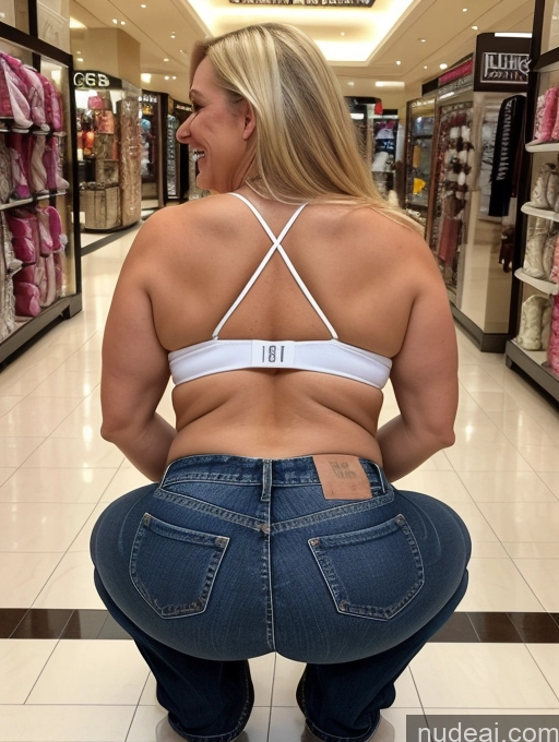 related ai porn images free for Milf One Beautiful 40s Laughing Blonde British Big Hips Big Ass Busty Slicked Jeans Squatting Mall