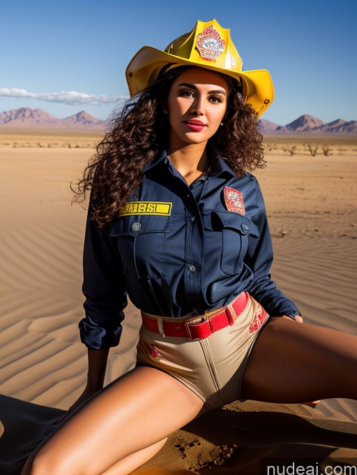 related ai porn images free for Miss Universe Model One Beautiful Long Legs Perfect Body Lipstick 18 Sexy Face Curly Hair Persian Straddling Desert Firefighter