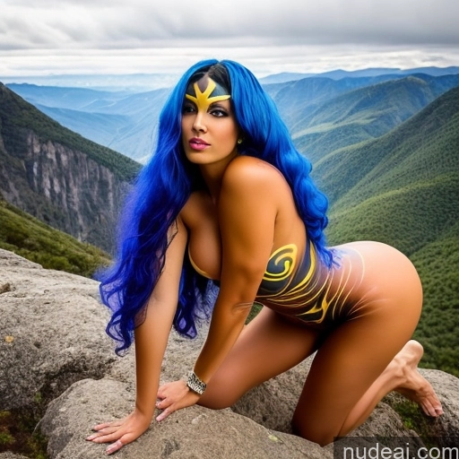 related ai porn images free for One Perfect Boobs Big Ass Trans Girl With Erect Penis Long Hair Partially Nude Detailed 18 Bodypaint Woman Sexy Face Blue Hair Superhero White Mountains Surrealist