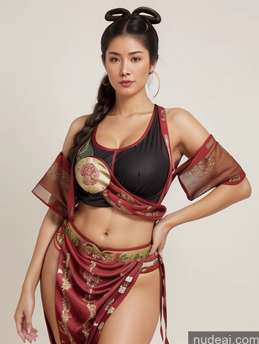 ai nude image of araffe woman in a red and black bikini and a red and gold sarong pics of Athlete Perfect Boobs Beautiful Big Ass Big Hips Perfect Body Afingering 40s Sexy Face Black Hair Long Hair German Mixed Patterns Of Text And Emoji Front View Detailed Dunhuang (敦煌) V1 Tall Thick