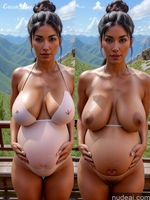 related ai porn images free for Perfect Boobs Seductive Mountains Front View Onoff Perfect Body Pubic Hair Pregnant Tanned Skin Black Hair Hair Bun 20s Turkish Bikini