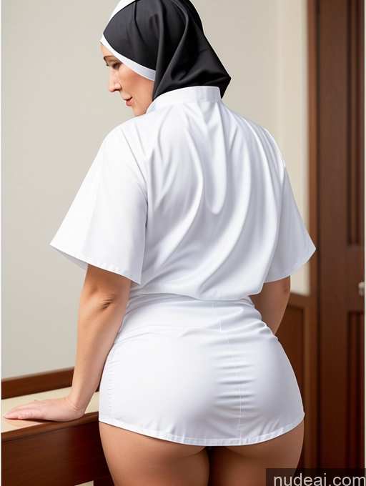 related ai porn images free for Big Ass Hair Bun Back View Bending Over Nun