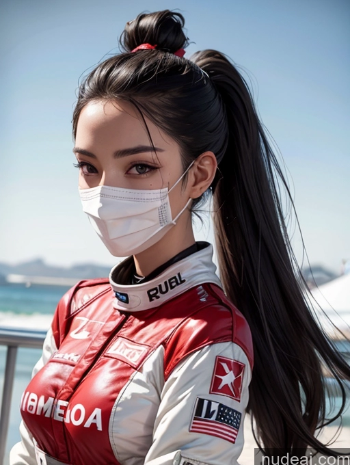 related ai porn images free for One Perfect Boobs Perfect Body 20s Sexy Face Seductive Spanish Skin Detail (beta) Detailed Black Hair Suit Model Serious Ponytail Race Driver Front View Face Mask