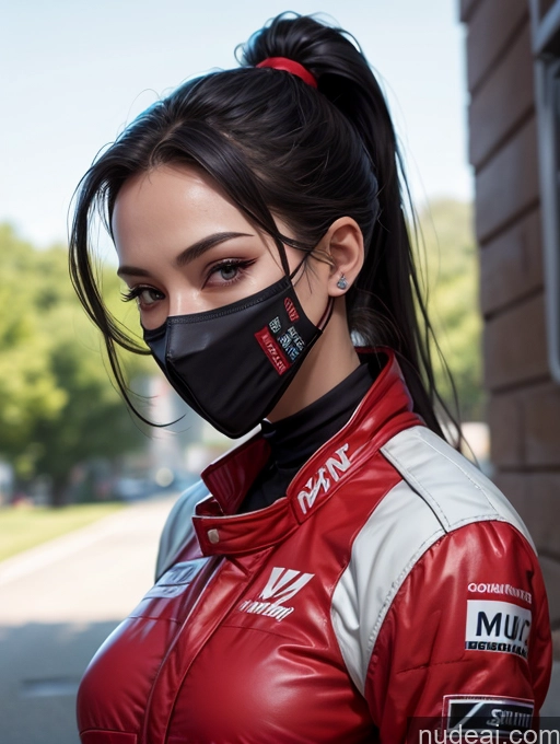 related ai porn images free for One Perfect Boobs Perfect Body 20s Sexy Face Seductive Spanish Skin Detail (beta) Detailed Black Hair Suit Model Serious Ponytail Race Driver Front View Face Mask