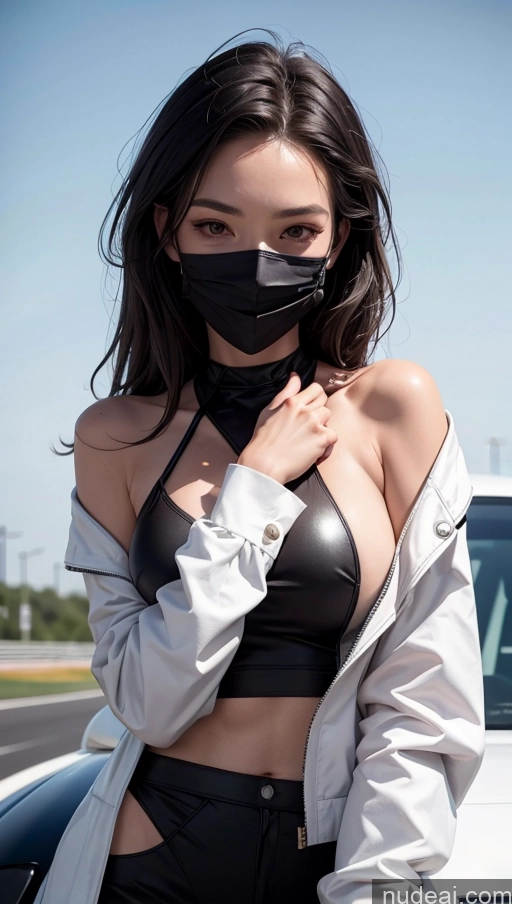 related ai porn images free for One Perfect Boobs Perfect Body 20s Sexy Face Seductive Spanish Skin Detail (beta) Detailed Black Hair Suit Model Serious Race Driver Front View Face Mask Straight