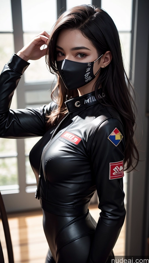 related ai porn images free for One Perfect Boobs Perfect Body 20s Sexy Face Seductive Spanish Skin Detail (beta) Detailed Suit Model Serious Race Driver Front View Black Hair Long Hair Face Mask