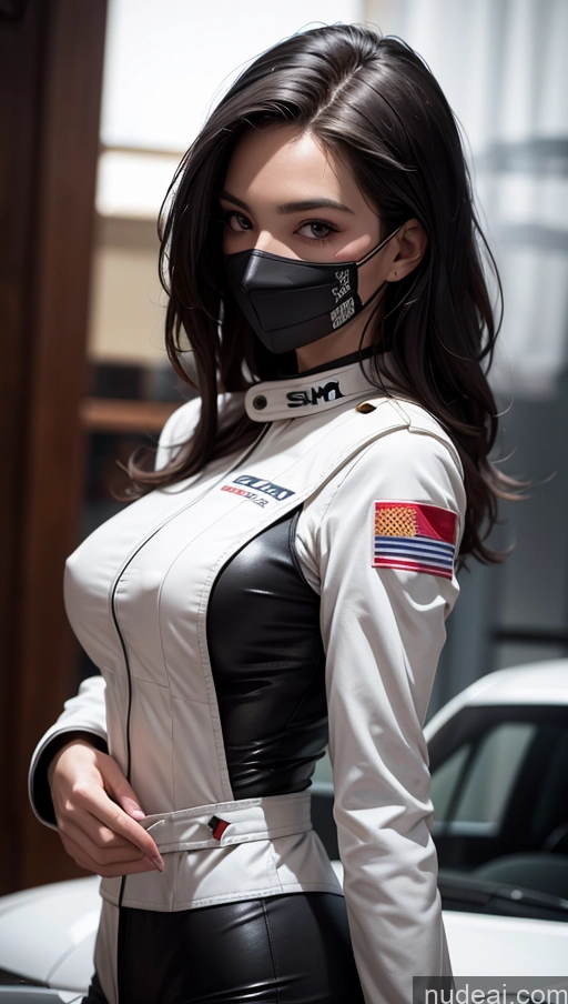 related ai porn images free for One Perfect Boobs Perfect Body 20s Sexy Face Seductive Spanish Skin Detail (beta) Detailed Suit Model Serious Race Driver Front View Black Hair Long Hair Face Mask