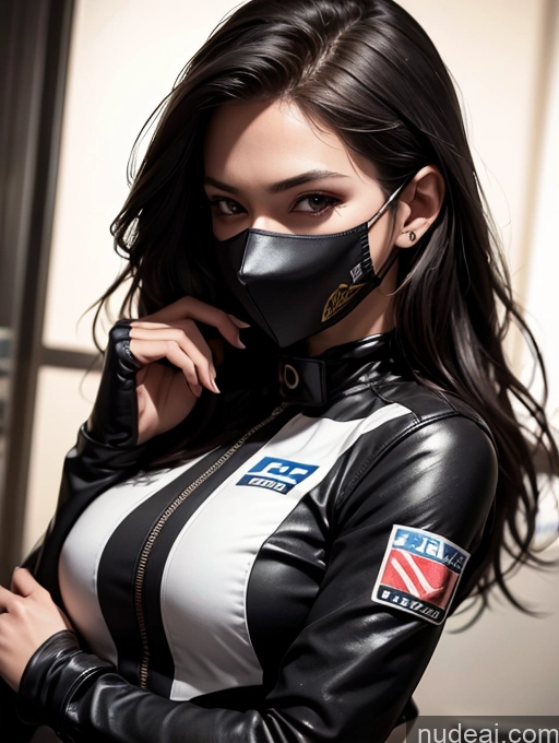 related ai porn images free for One Perfect Boobs Perfect Body 20s Sexy Face Seductive Spanish Skin Detail (beta) Detailed Suit Model Serious Race Driver Front View Black Hair Long Hair Face Mask