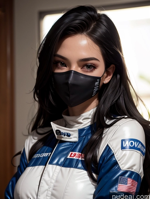 related ai porn images free for One Perfect Boobs Perfect Body 20s Sexy Face Seductive Spanish Skin Detail (beta) Detailed Suit Model Serious Race Driver Front View Black Hair Long Hair Face Mask