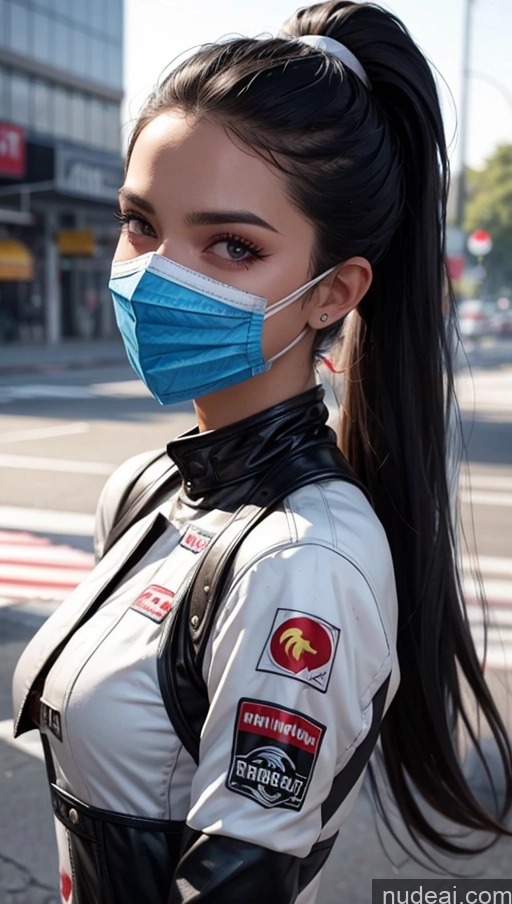 related ai porn images free for One Perfect Boobs Perfect Body 20s Serious Sexy Face Seductive Black Hair Spanish Skin Detail (beta) Front View Race Driver Model Beautiful Ponytail Face Mask Devil