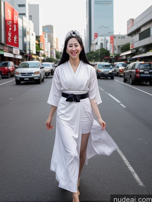 related ai porn images free for Woman One Tall Fairer Skin Laughing Black Hair Bright Lighting Detailed Thai Front View T-pose Geisha Street 20s Perfect Boobs