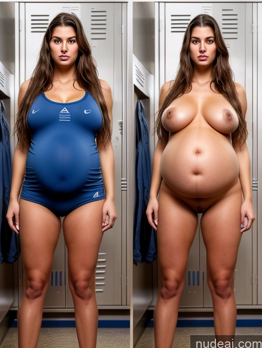 ai nude image of arafed woman in a blue dress standing in a locker pics of Tall Perfect Body Pubic Hair Perfect Boobs 20s Serious Locker Room Onoff Big Hips White Sports Big Ass Brunette Messy Sorority Pregnant