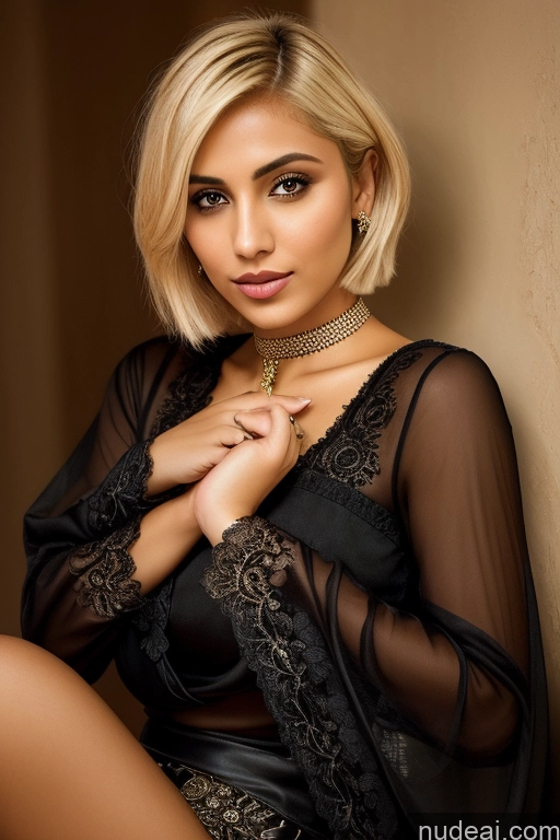 related ai porn images free for Short Hair Arabic Blonde Blouse Detailed Dark Lighting One