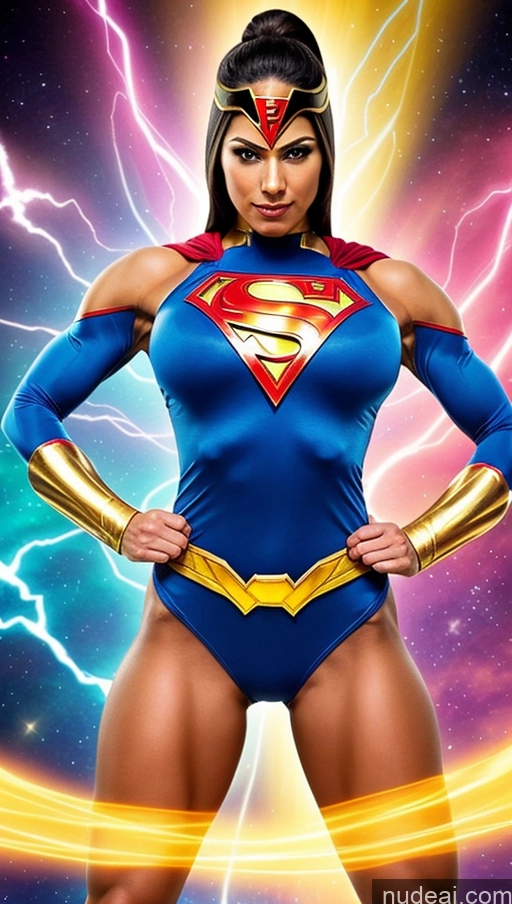 related ai porn images free for Perfect Boobs Muscular Abs Egyptian Superhero Superheroine Powering Up Cosplay