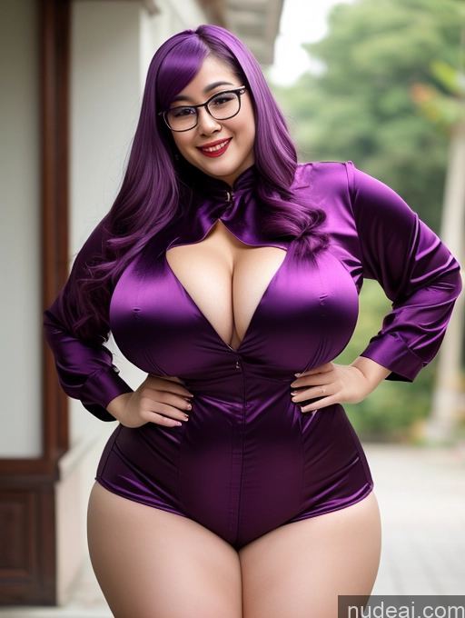 related ai porn images free for Woman One Busty Huge Boobs Perfect Boobs Beautiful Glasses Small Ass Thick Chubby Fat Perfect Body 30s Happy Indonesian Close-up View Satin Devil Purple Hair