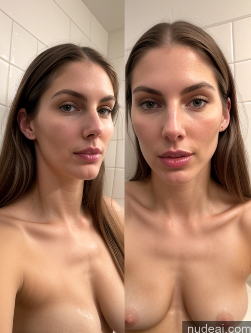 ai nude image of there are two pictures of a woman with very big tits pics of Tall Perfect Body Pubic Hair Long Legs Fairer Skin Seductive Sexy Face Serious Sad Long Hair White Front View Nude Skin Detail (beta) Blowjob Bright Lighting Onoff Pearl Jewelry Beautiful 20s Brunette Bathroom Lingerie Model