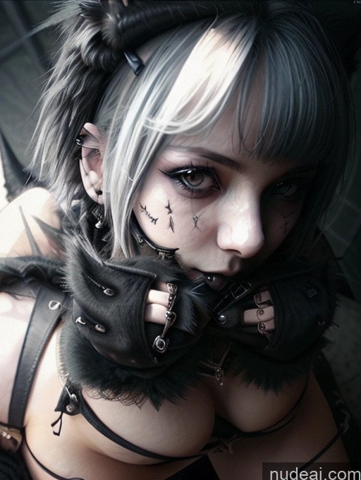 related ai porn images free for Dangerous Beast Cosplay Gothic Punk Girl Perfect Boobs Busty Spread_legs, Pussy, Split_legs Close-up View