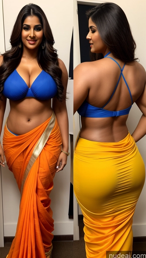 related ai porn images free for Miss Universe Model Big Ass Abs Thick Chubby Big Hips Indian Sexy Face Huge Boobs Back View Salwar Sari Sunglasses