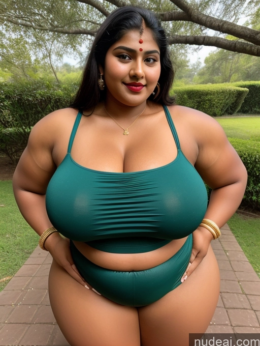 ai nude image of a woman in a green bikini posing for a picture pics of Huge Boobs Muscular Big Ass Abs Chubby Big Hips 18 Lipstick Indian Traditional