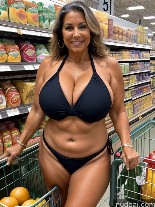 related ai porn images free for Milf One Busty Huge Boobs Tanned Skin 60s Front View Microkini Thong Grocery Native American