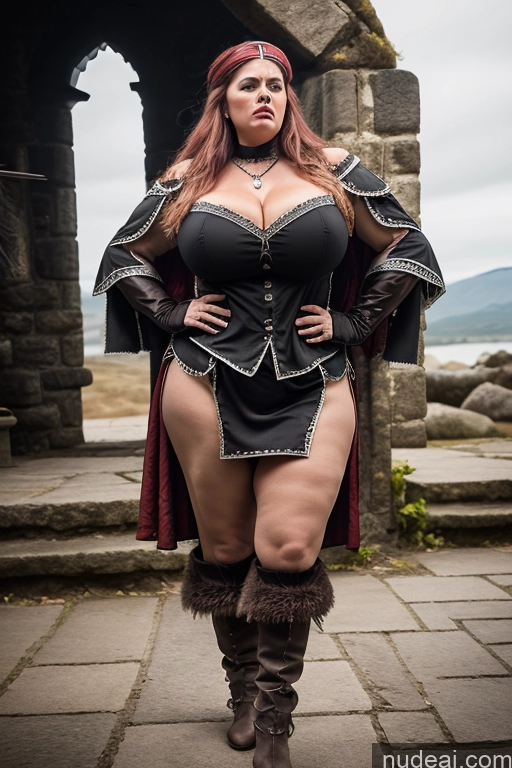 ai nude image of arafed woman in a black corset and boots posing for a picture pics of Chubby Film Photo Dark Fantasy Fantasy Armor Lumberjack Medieval Dark_Fantasy_Style French Musketeer Dress Milf Huge Boobs Big Ass Big Hips Pouting Lips Angry White Hair Long Hair German