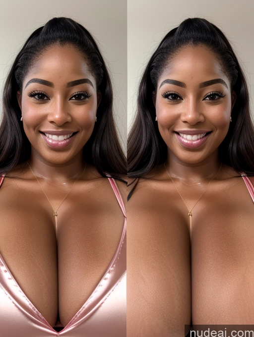 related ai porn images free for Huge Boobs Perfect Boobs Beautiful Long Hair Laughing African Cleavage 30s Happy Satin Close-up View Busty Onoff