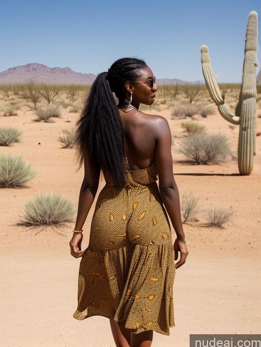 related ai porn images free for 30s Black Hair African Sundress Big Ass Desert Back View Ponytail