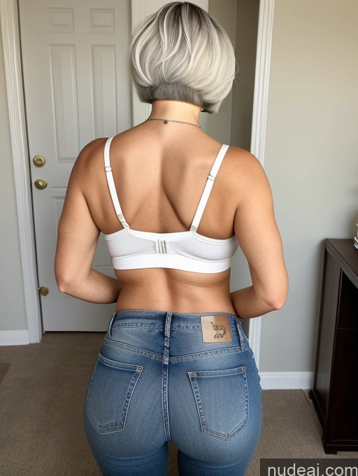 related ai porn images free for White Hair Short Hair Jeans Back View Bending Over 70s Milf One