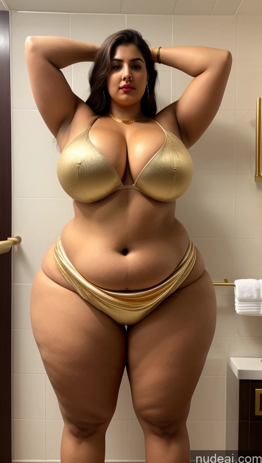 related ai porn images free for Huge Boobs Big Ass Abs Chubby Fairer Skin Long Hair Lipstick T-pose Gold Jewelry Sari Bathroom