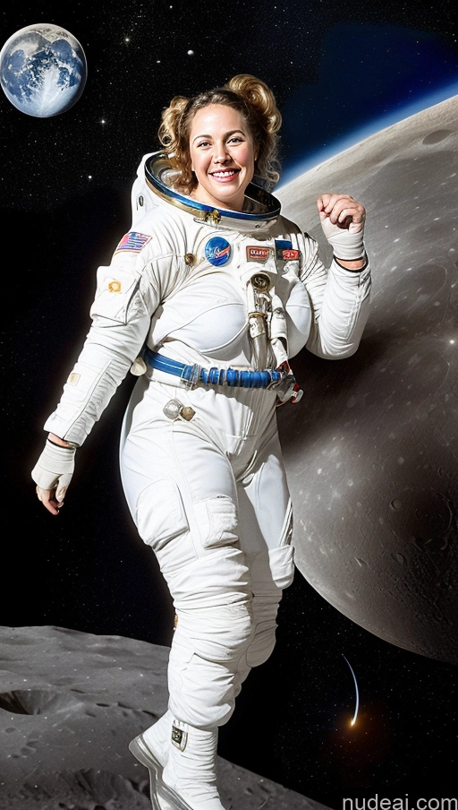 ai nude image of astronaut in space suit with earth in background pics of 40s Milf Thick Happy Moon Space Suit Chubby Big Ass Pigtails Jumping Busty