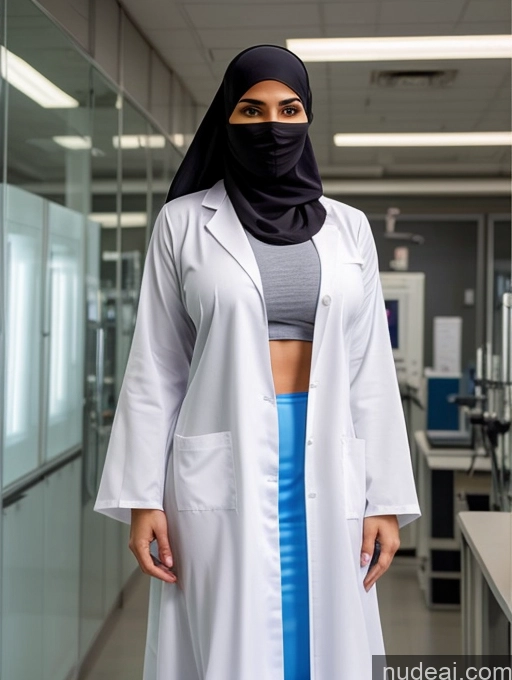 related ai porn images free for Busty Perfect Boobs Beautiful Muscular Soft + Warm Abs Niqab Long Skirt Lab Coat