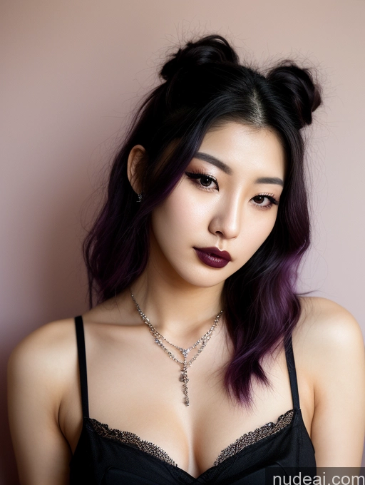 related ai porn images free for Woman 18 Jewelry Perfect Boobs Beautiful Perfect Body Goth Straight Pouting Lips Korean Purple Hair Front View