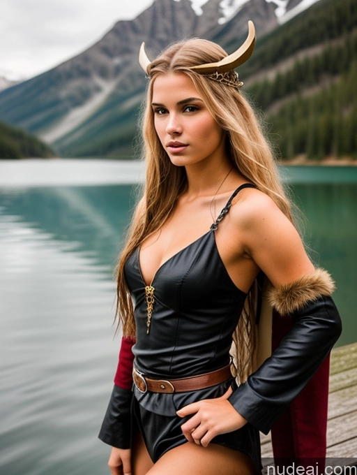 related ai porn images free for 18 Sexy Face Two Viking Lake Long Hair Model