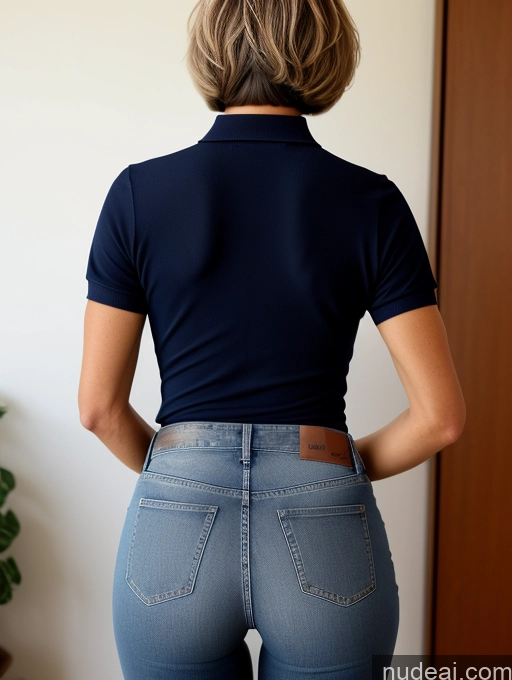 related ai porn images free for 70s German Short Hair Jeans Polo Athlete Several Bending Over Back View