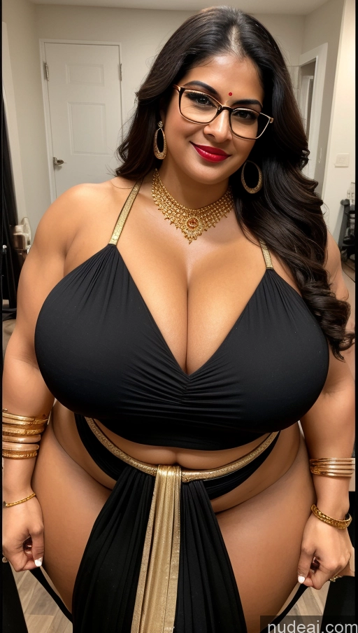 related ai porn images free for Huge Boobs Lipstick Muscular Big Ass Abs Chubby Fairer Skin Black Hair Long Hair Indian Sari Glasses Gold Jewelry Working Out