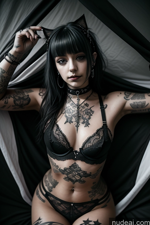 related ai porn images free for Tattoos Beautiful Small Tits Abs Close-up View 18 Bedroom Partially Nude Goth Choker Bra Gothic Punk Girl