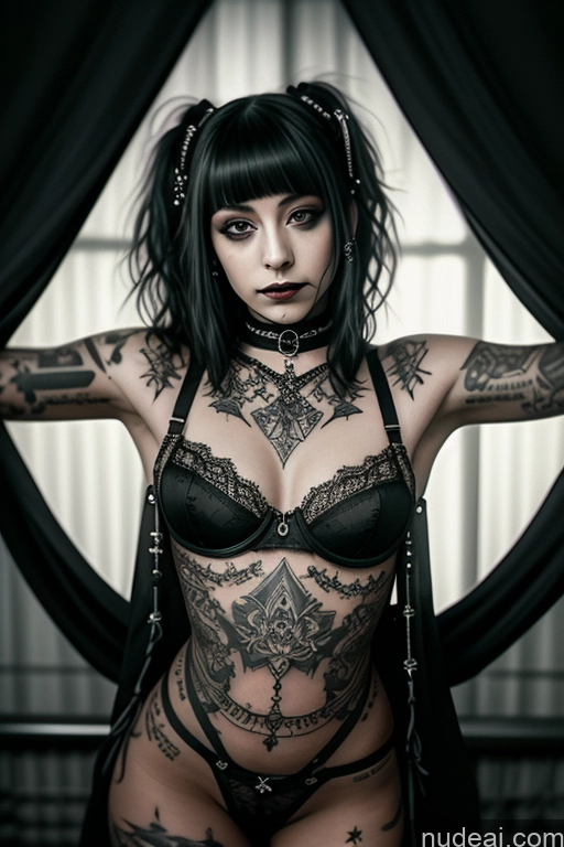 related ai porn images free for Tattoos Beautiful Small Tits Abs Close-up View 18 Bedroom Partially Nude Goth Choker Bra Gothic Punk Girl