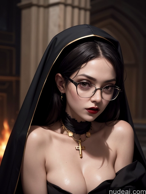 related ai porn images free for 50s Goth Nun Perfect Body Pubic Hair Close-up View Shocked Dark_Fantasy_Style Skinny Small Tits Glasses Dark Lighting Victorian Devil Hell Alternative Two Fur Topless Gold Jewelry