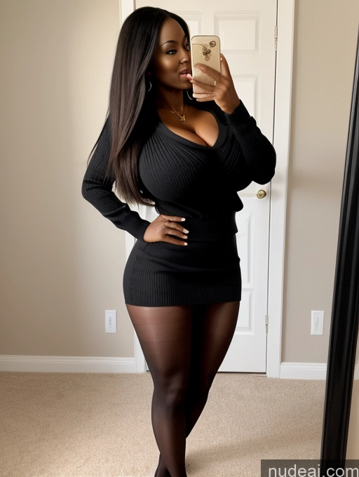 related ai porn images free for Woman Perfect Boobs Big Ass Big Hips Perfect Body 30s Black Hair Long Hair African Mini Skirt Pantyhose Cleavage Sweater Huge Boobs Side View