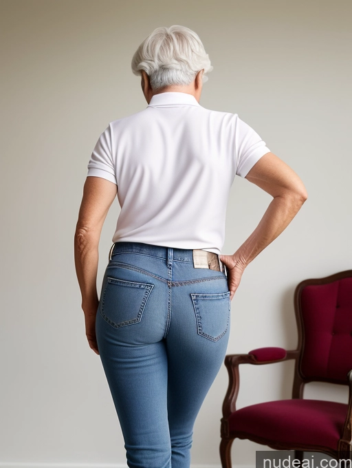 related ai porn images free for 70s White Hair Polo Jeans German Back View Working Out