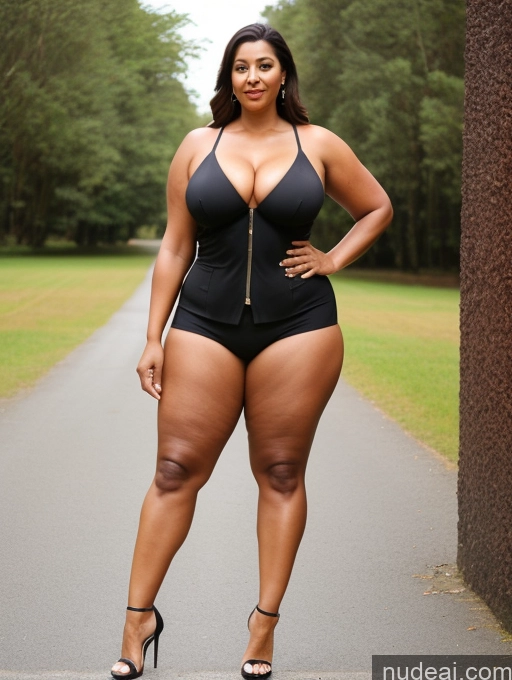 ai nude image of a pregnant woman in a black swimsuit posing for a picture pics of Big Hips Big Ass Chubby Abs Two Busty Long Legs Tall 70s High Heels