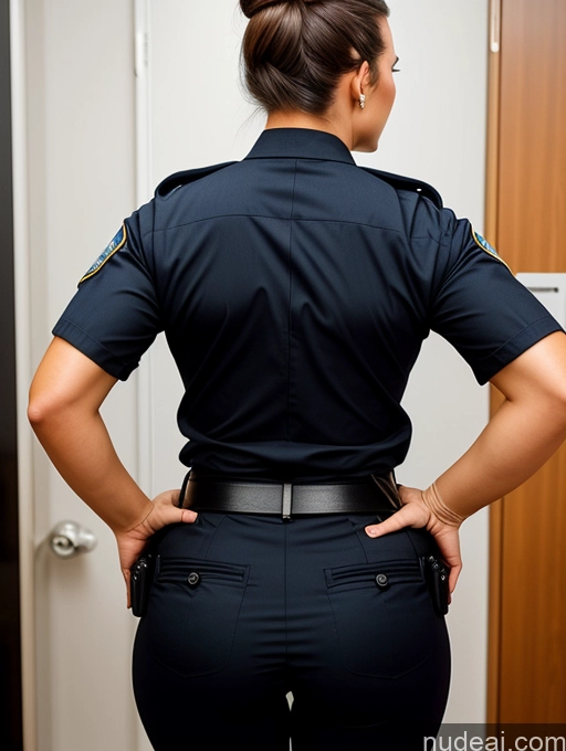 related ai porn images free for Big Ass Hair Bun Back View Bending Over Police