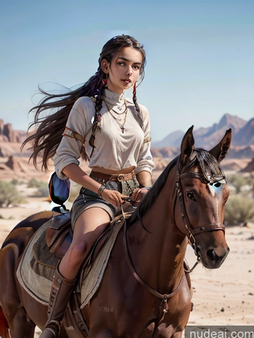 related ai porn images free for Equitation Tribal Jewelry Western Desert Native American Braided Black Hair Tanned Skin Skinny