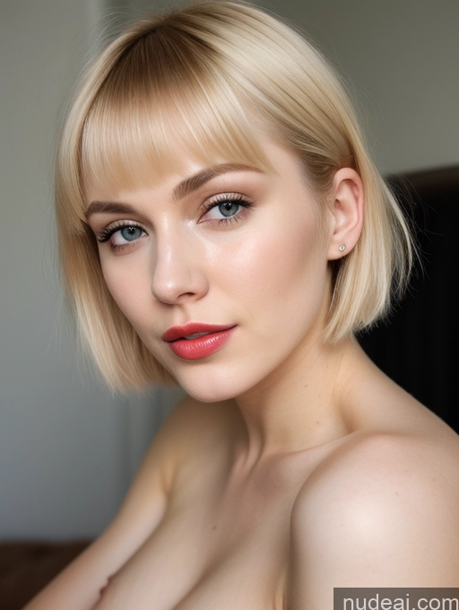 related ai porn images free for Woman Beautiful Fairer Skin 18 Sexy Face Blonde Short Hair Russian Lipstick Cumshot Close-up View