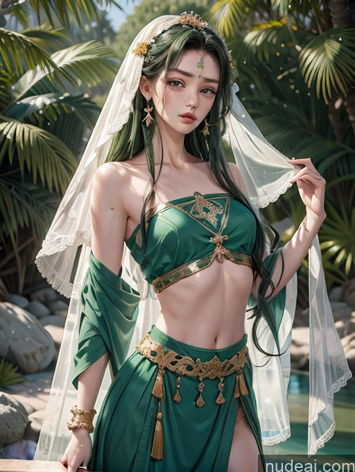 related ai porn images free for Model One Beautiful Skinny 18 Green Hair Long Hair Japanese China Goddess Fashion