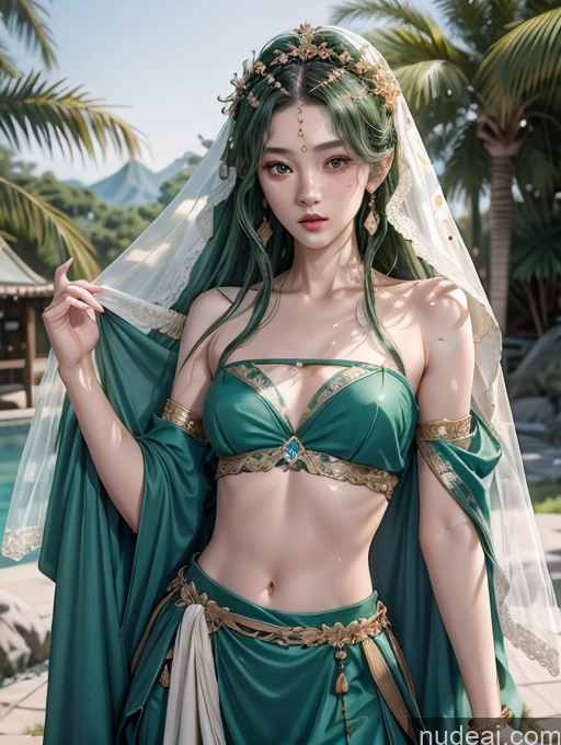 related ai porn images free for Model One Beautiful Skinny 18 Green Hair Long Hair Japanese China Goddess Fashion POV Focus Sex